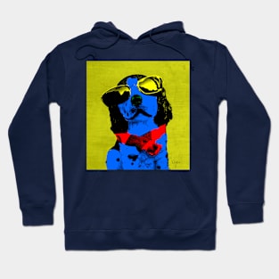 BLUE DOG FUNNY POP ART Hoodie